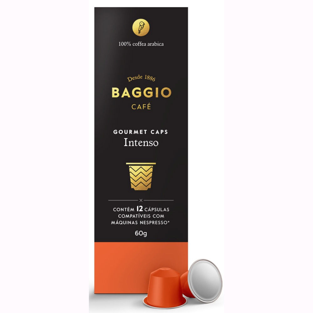 Café em Cápsula Baggio Gourmet Caps Intenso 10 Unidades