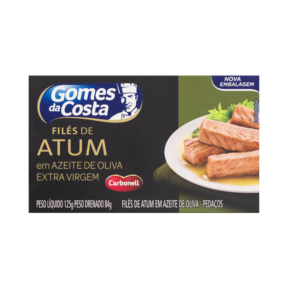 File Atum Gomes Costa 125g Cx Azeite Super Nosso Em Casa