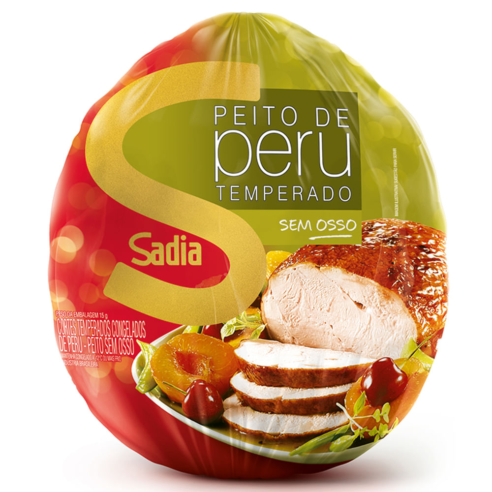 Peito de Peru Sadia Desossado Temperado 1 Kg - supernossoemcasa