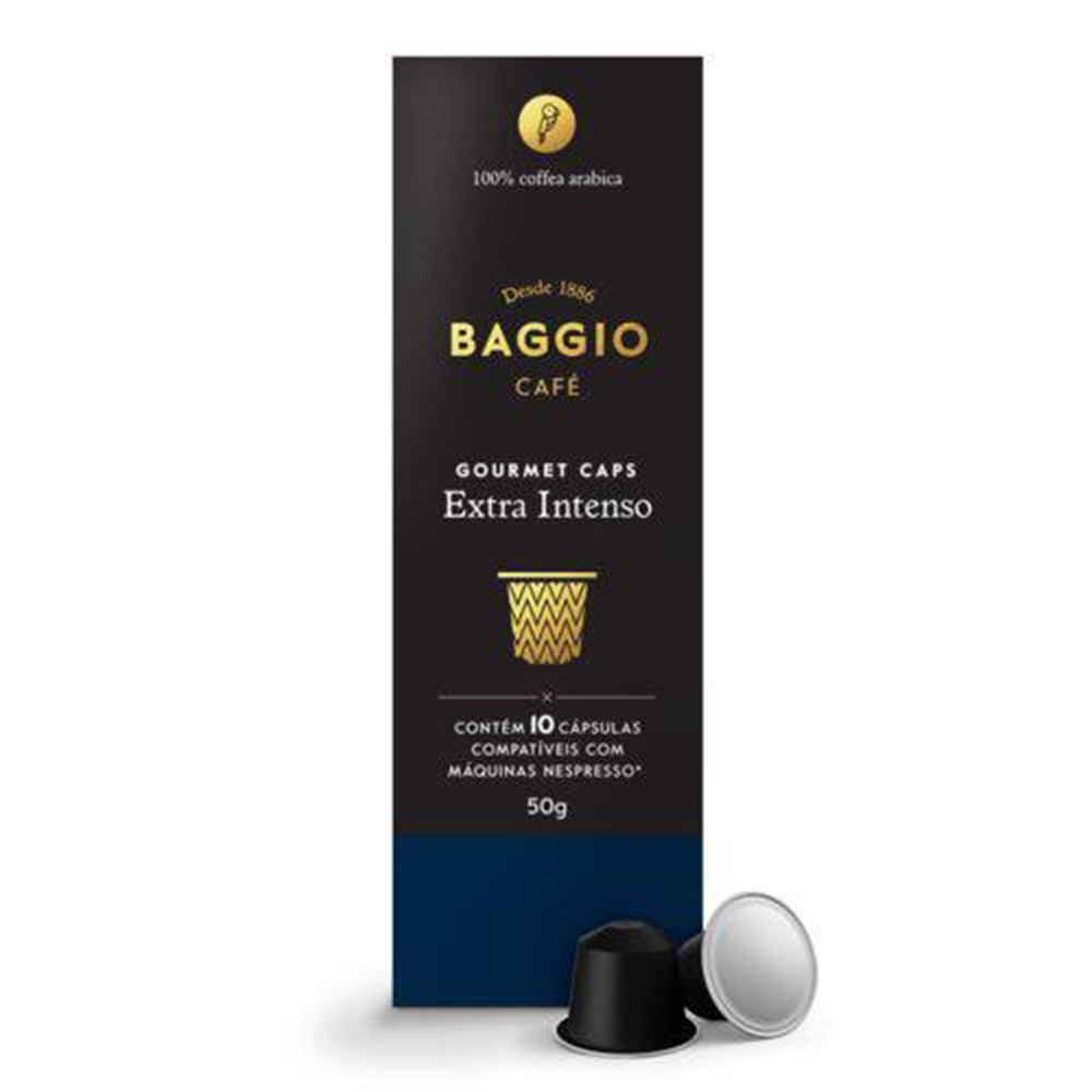 Cápsula de Café Baggio Extra Intenso 10 Unidades 50g