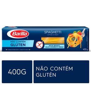 Massa-Italiana-Barilla-Spaghetti-Nº5-Sem-Gluten-Pacote-400-g