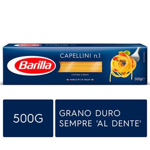 Massa-Italiana-Barilla-Longa-Capellini-Nº1-Caixa-500-g