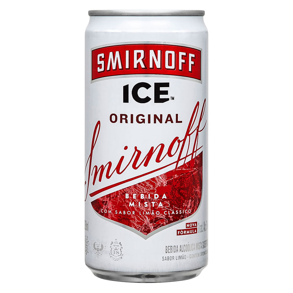 Vodka Ice Smirnoff Original Lata 269 ml supernossoemcasa