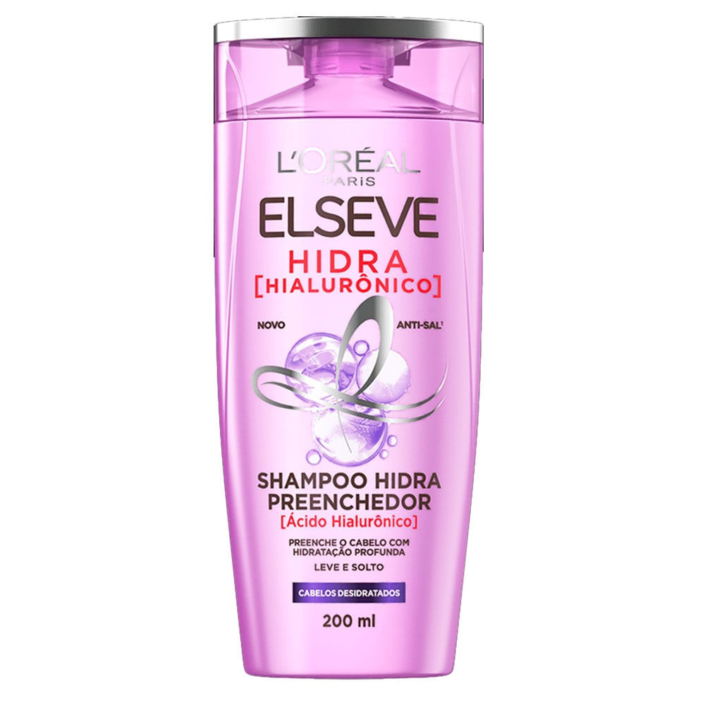 Shampoo Elseve L'Oréal Hidra Hialurônico 200ml supernossoemcasa