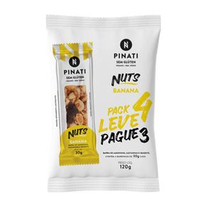 Barra-de-Nuts-Pinati-Banana-Vegana-Sem-Gluten-120g-com-4-Unidades