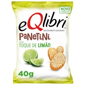 BISC SALG EQLIBRI PANETINI 40G-PC LIMAO Snack Limão Eqlibri Panetini Pacote 40G