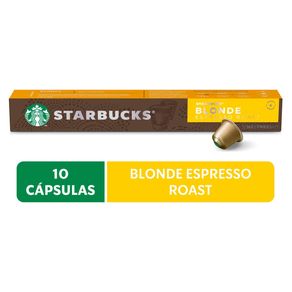 Cápsula de Café STARBUCKS ® Blonde Espresso Roast by NESPRESSO ® Torra Clara 10 Cápsulas STARBUCKS ® Blonde Espresso Roast by NESPRESSO ® Torra Clara 10 Cápsulas