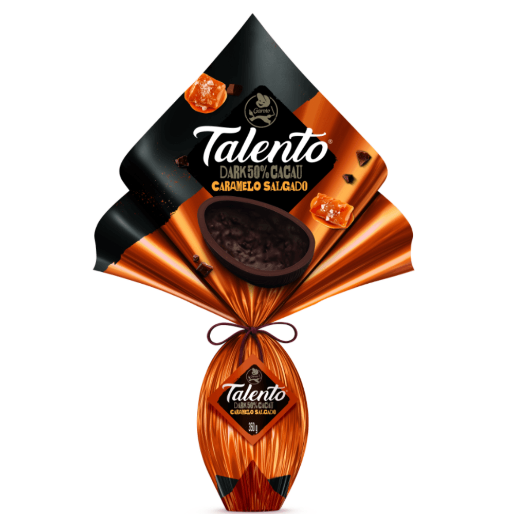 OVO PASC GAROTO 350G TALENTO CARAMELO SALGADO - Super Nosso em Casa