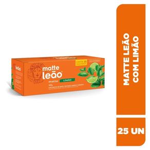 Chá Matte Leão Limão Caixa 40 g com 25 Saquinhos